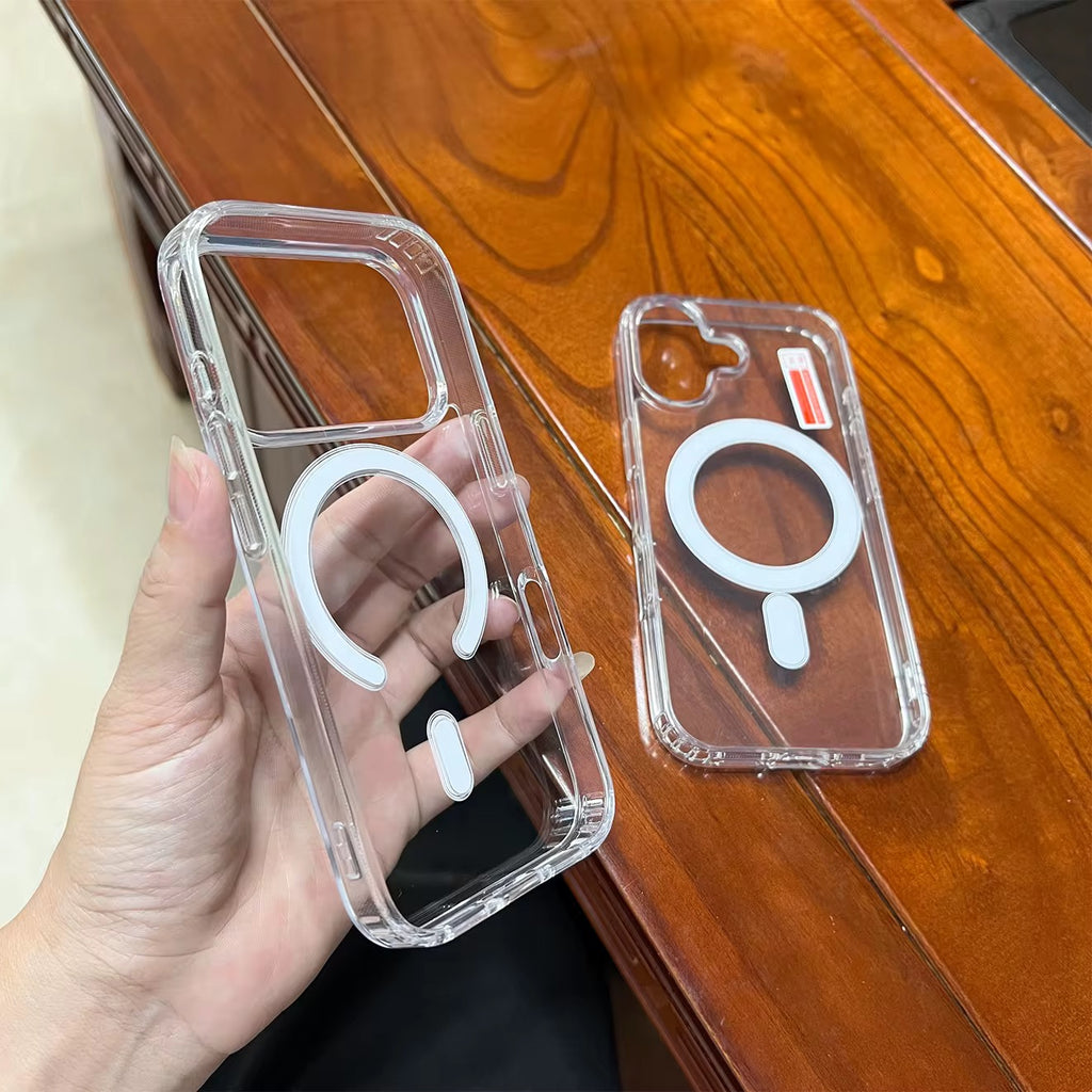 Cover MagSafe per Apple iPhone 15 / 16 / 17 Pro e Pro Max. antiurto eleganza e protezione