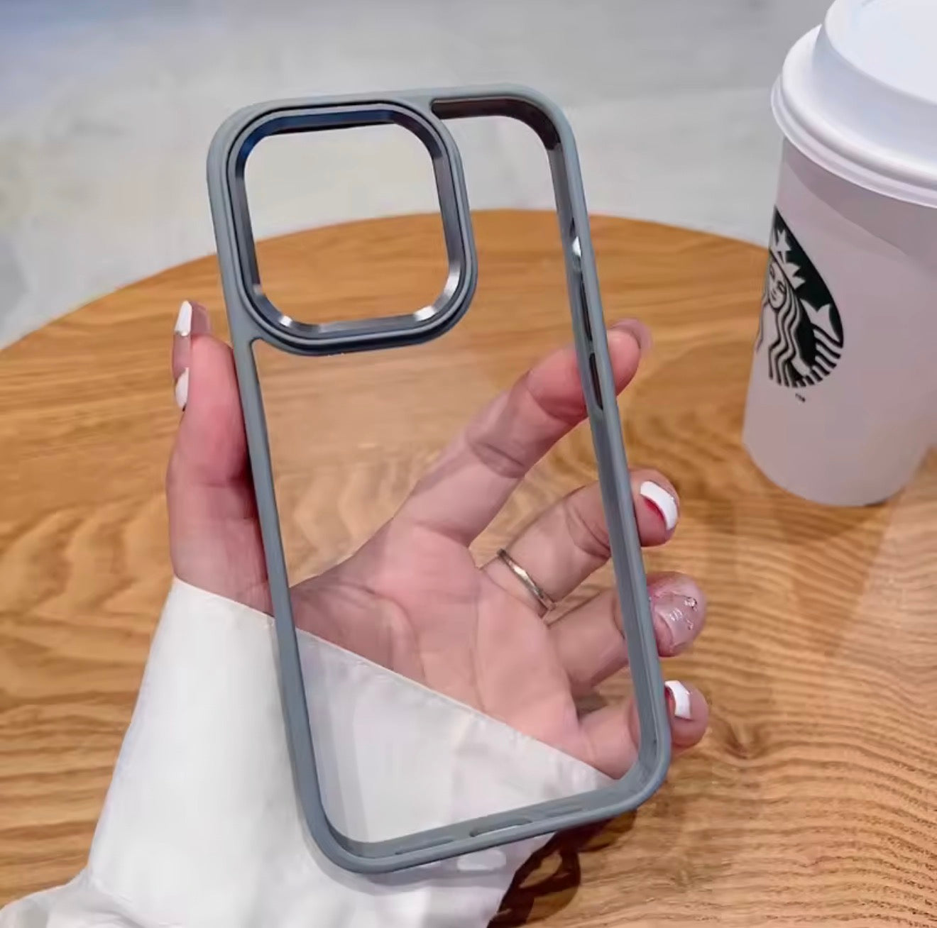Custodia iPhone 16 / 15 / 14 Pro E Pro Max Cover Trasparente Case Anti Urto